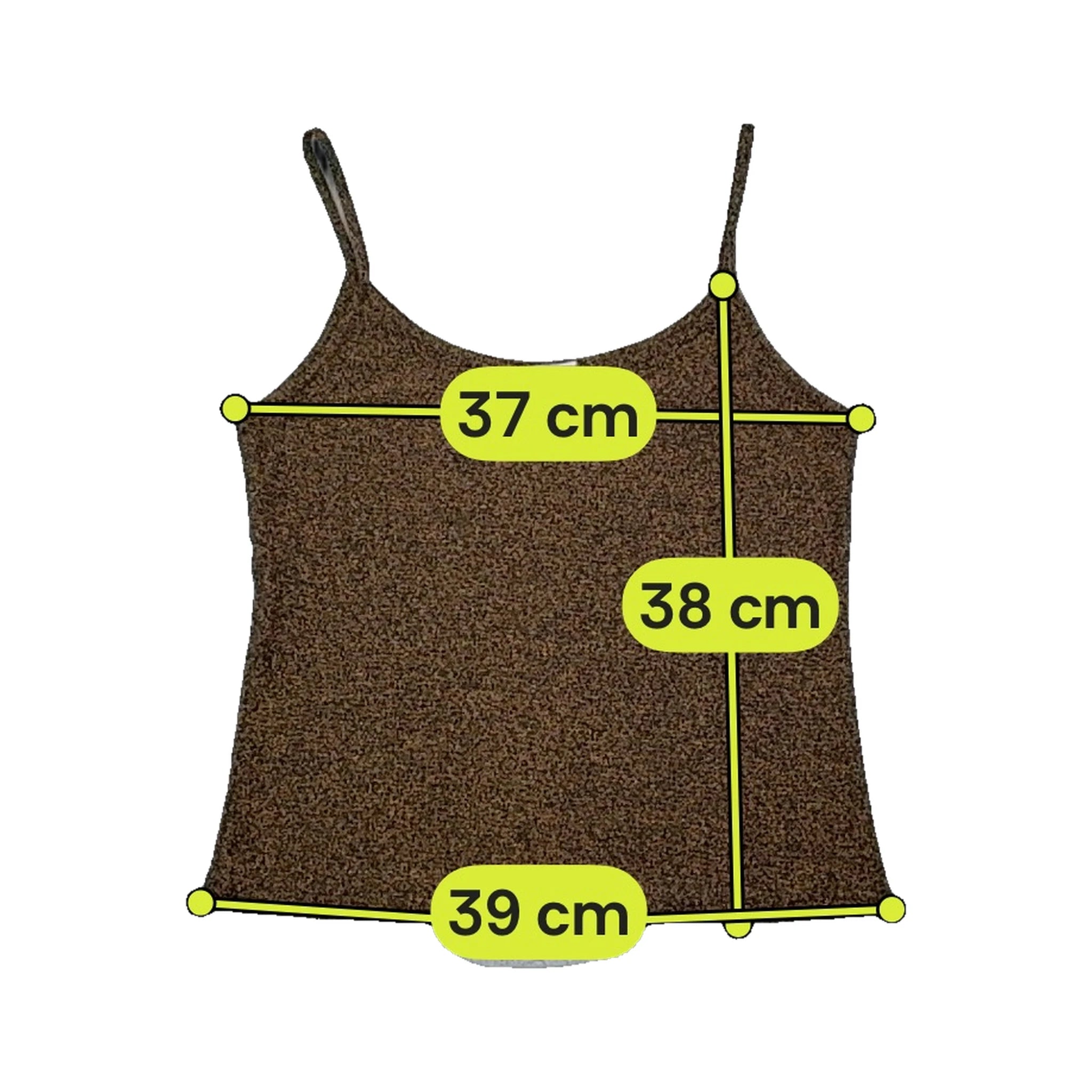 WEB Emporium Metallic Bronze Lurex Tank Top (repriced)
