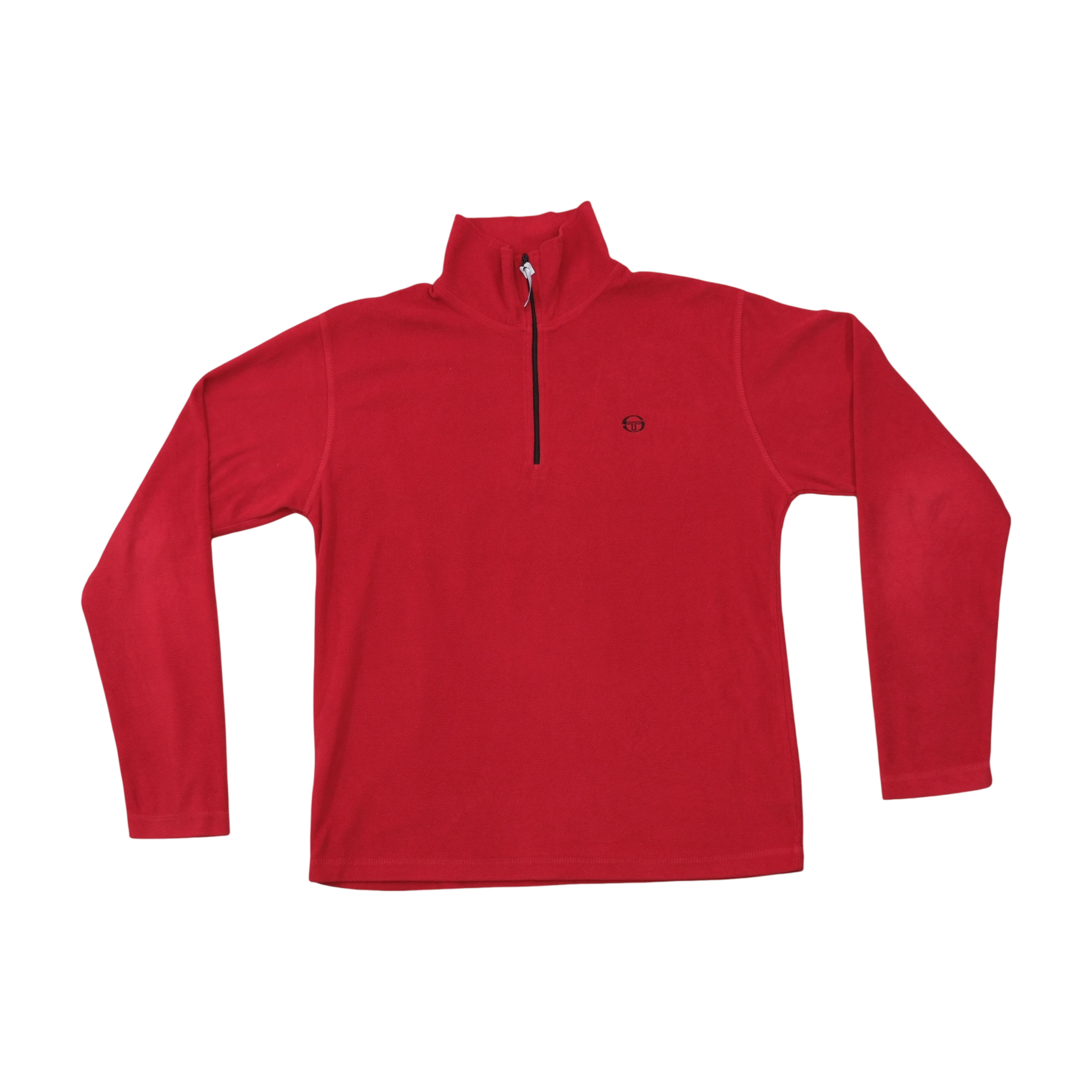 Red Quarter-Zip Microfleece Pullover