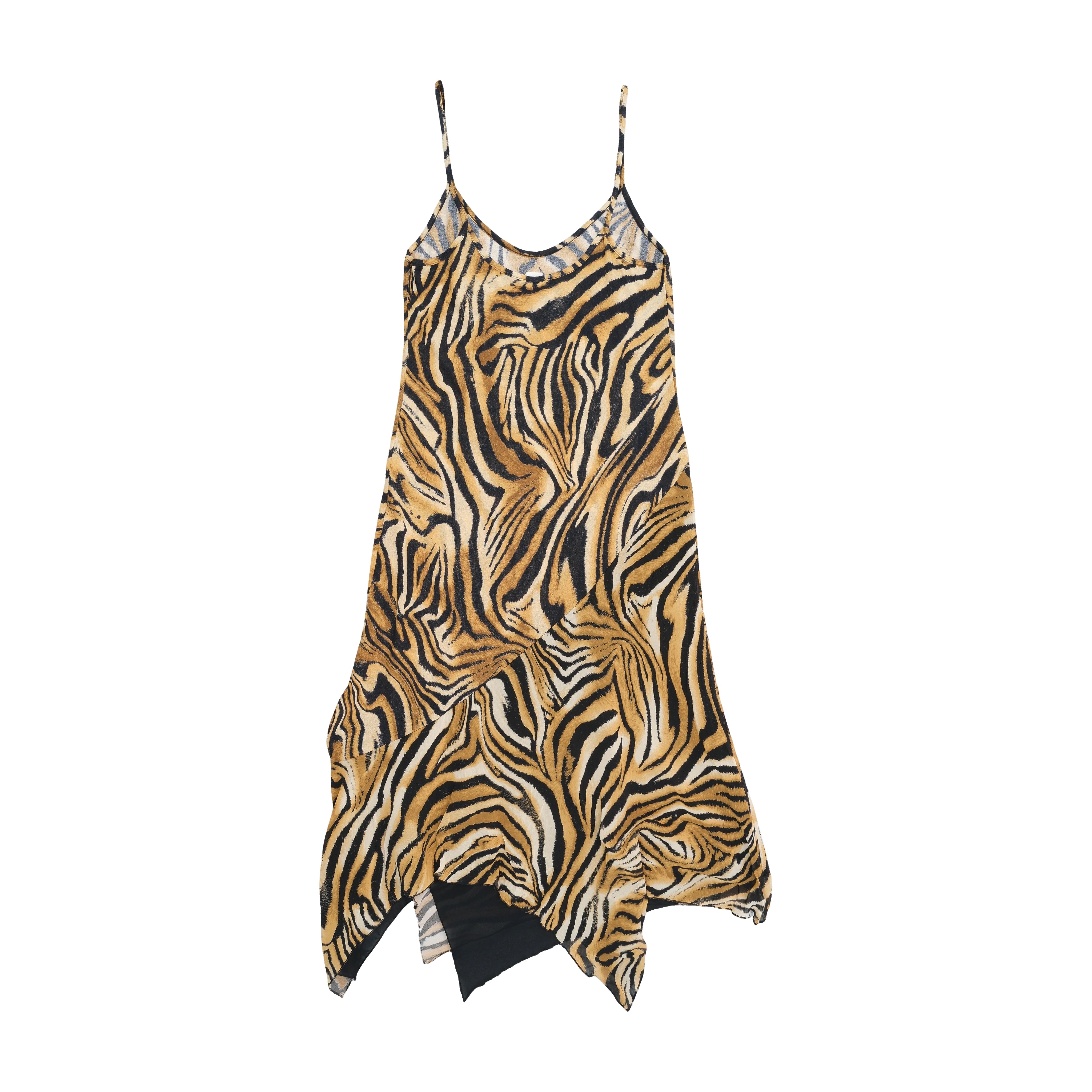 Made in Italy Zebra Print Slip Dress
