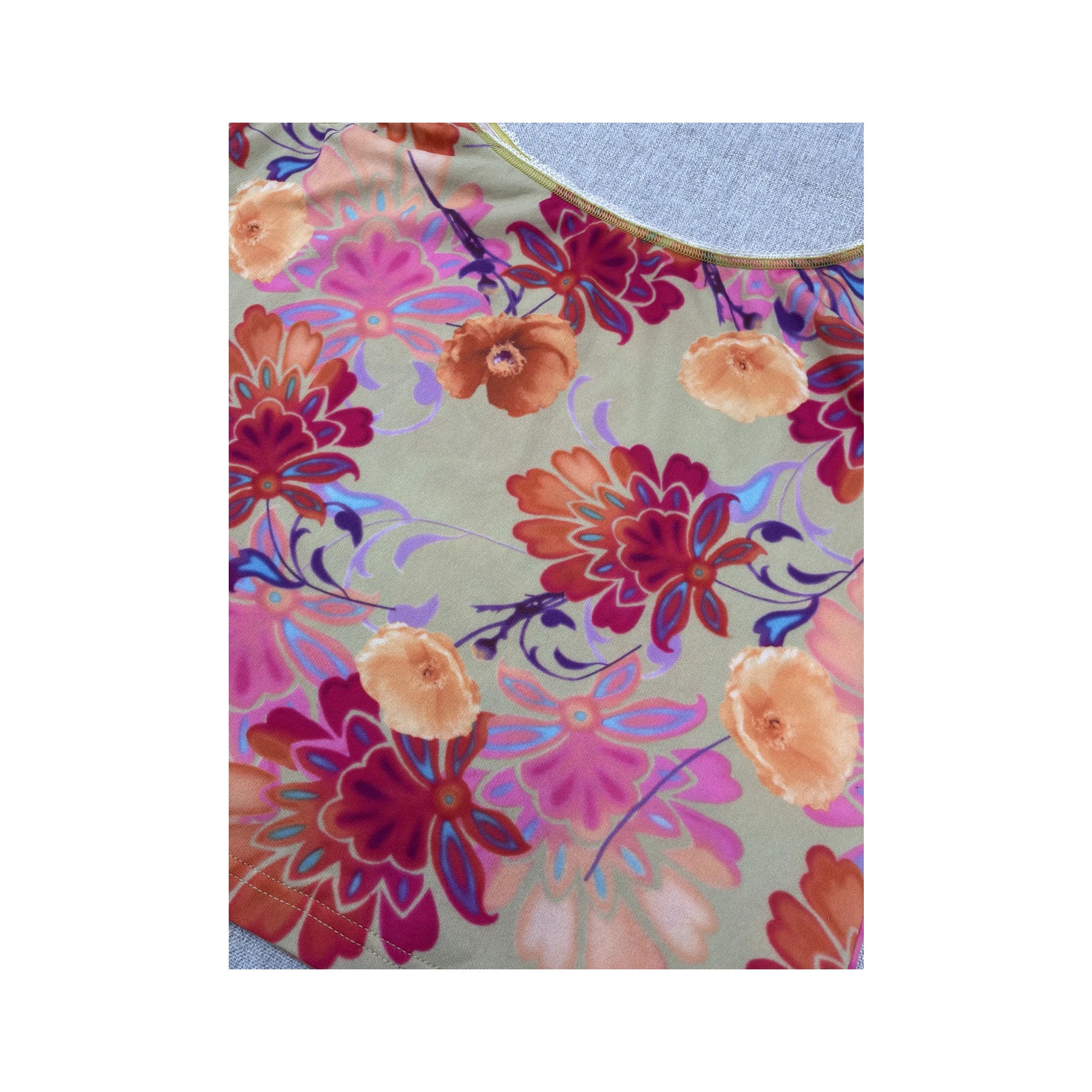 Mike Love Floral Mesh Tank Top