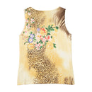 Vintage Floral Leopard Print Viscose Tank Top (Repriced)