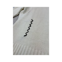 Z&D Fashion Contrast Stitch Full Zip Wool Sweater
