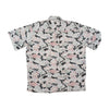 Cooke Street Honolulu Vintage Fish Print Cotton Button Up Shirt