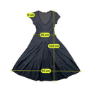 Marithé + François Girbaud Black Corset Back Fit and Flare Dress