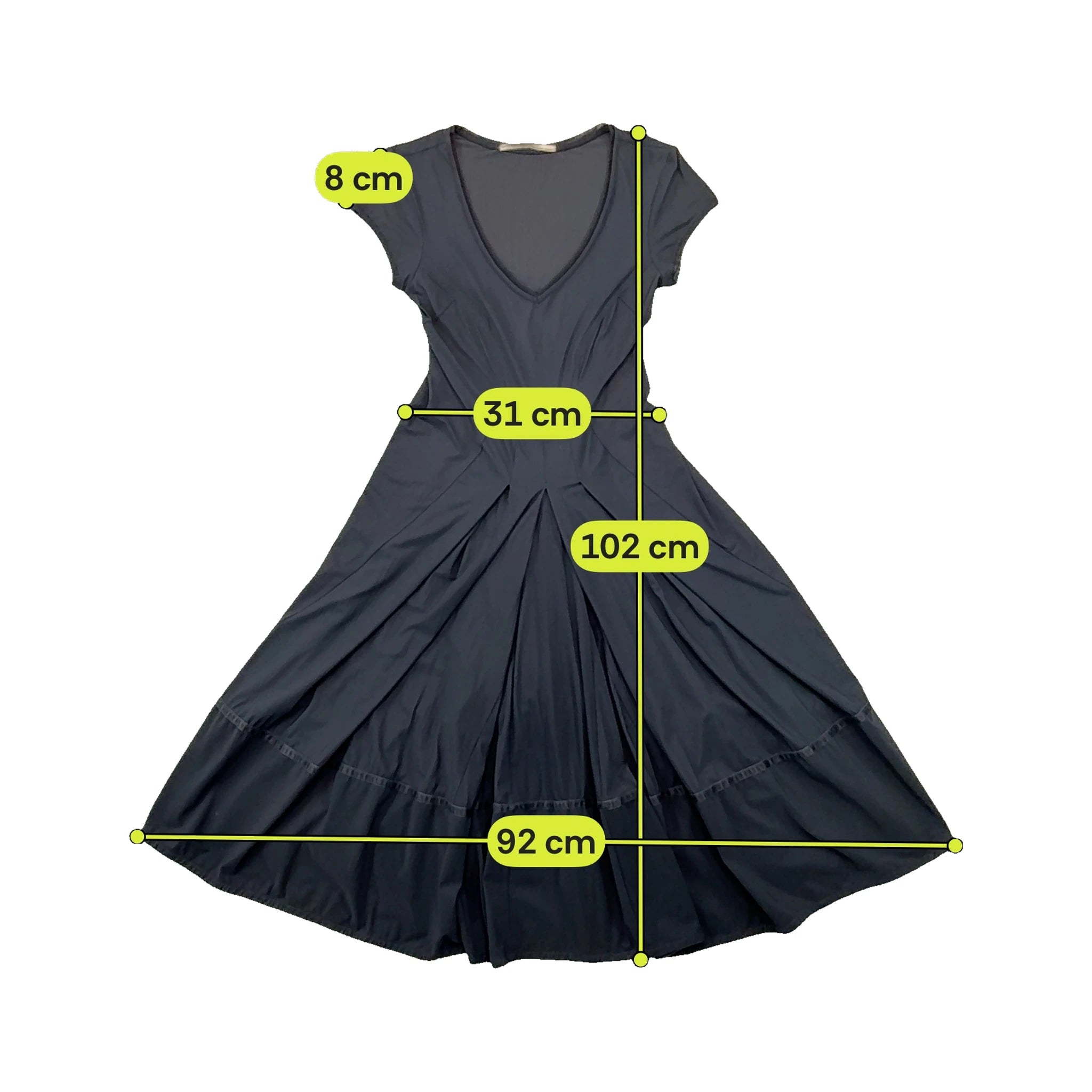 Marithé + François Girbaud Black Corset Back Fit and Flare Dress