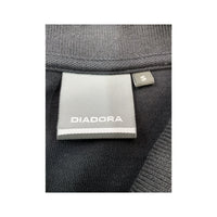 Diadora 100% Cotton Black Piqué Polo Shirt