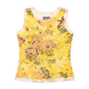 GURU Beaded Floral Cotton Tank Top