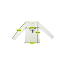 T-shirt Guess de Manga Comprida com decote em V e estampado gráfico