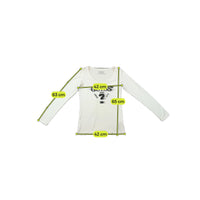 T-shirt Guess de Manga Comprida com decote em V e estampado gráfico