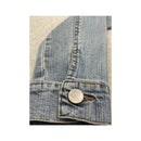 Extyn Cropped Faded Denim Zip Jacket