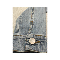 Extyn Cropped Faded Denim Zip Jacket