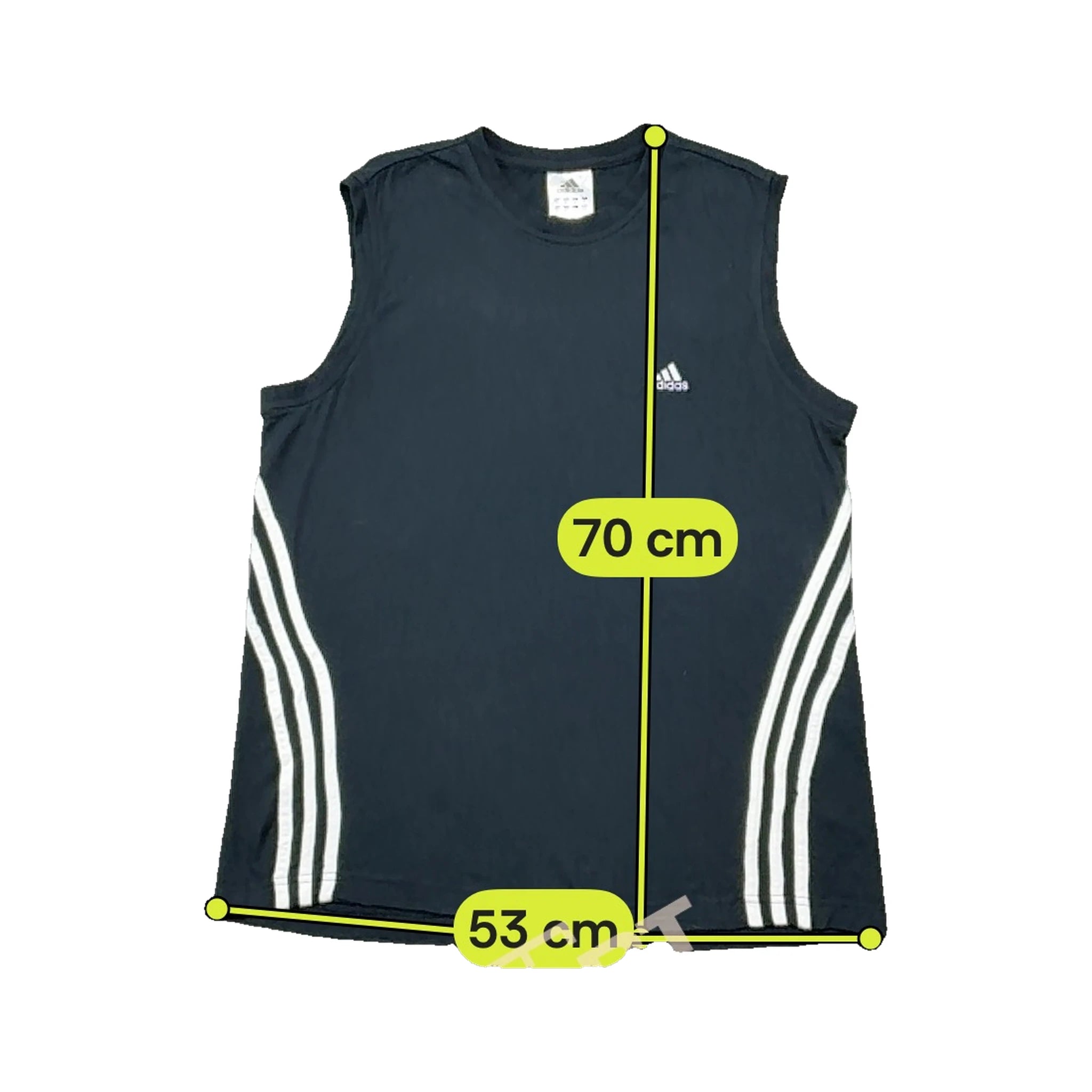 Adidas 3-Stripes Sleeveless Athletic Shirt