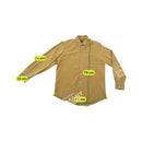 Camisa Chaps em Bombazine de algodão bege com Botões