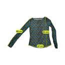 Mexx Sheer Abstract Print Long Sleeve Blouse