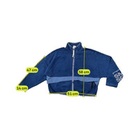 Nike Vintage Navy Sherpa Zip-Up Fleece