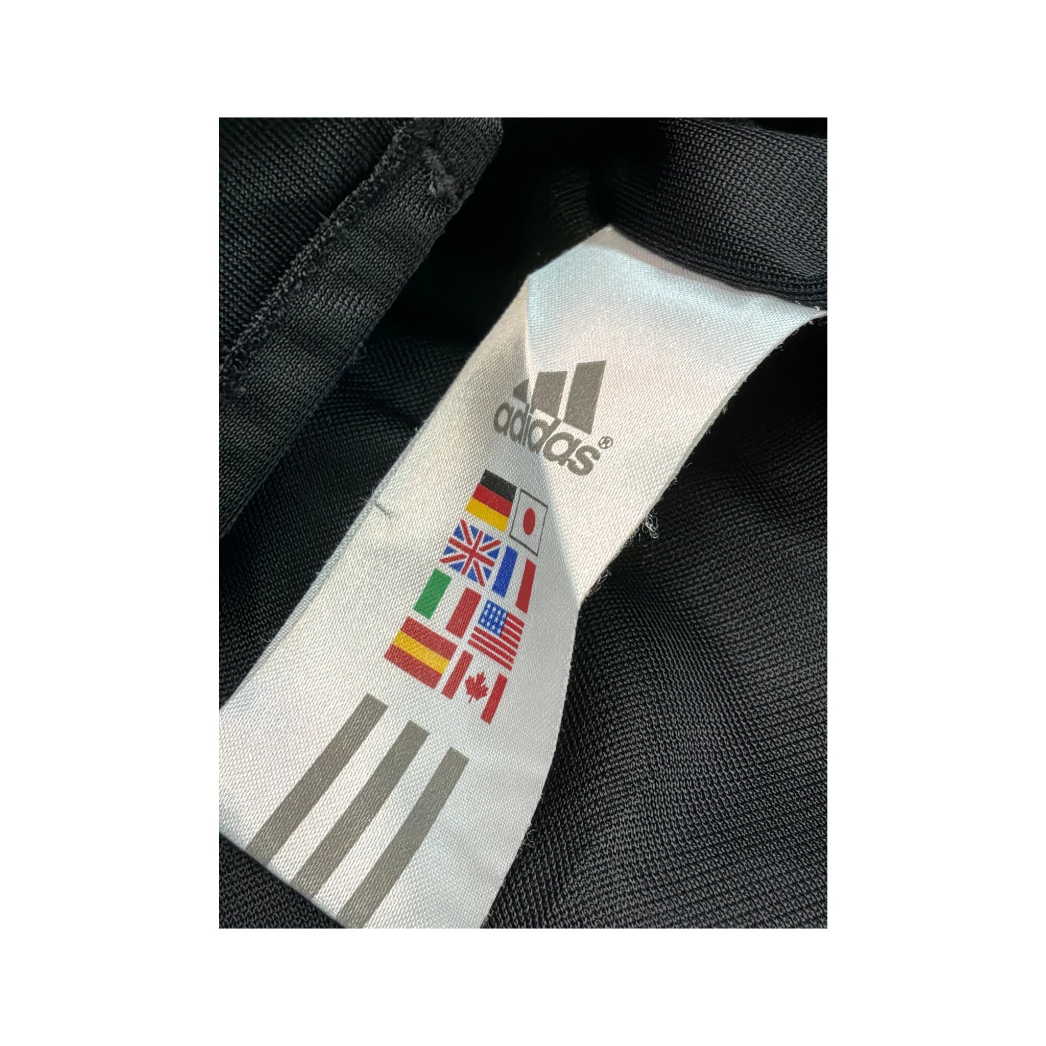 Casaco de fato de treino adidas preto com Três riscas e Fecho Total