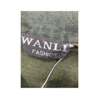 WANT Dark Green Cotton Denim Trucker Jacket