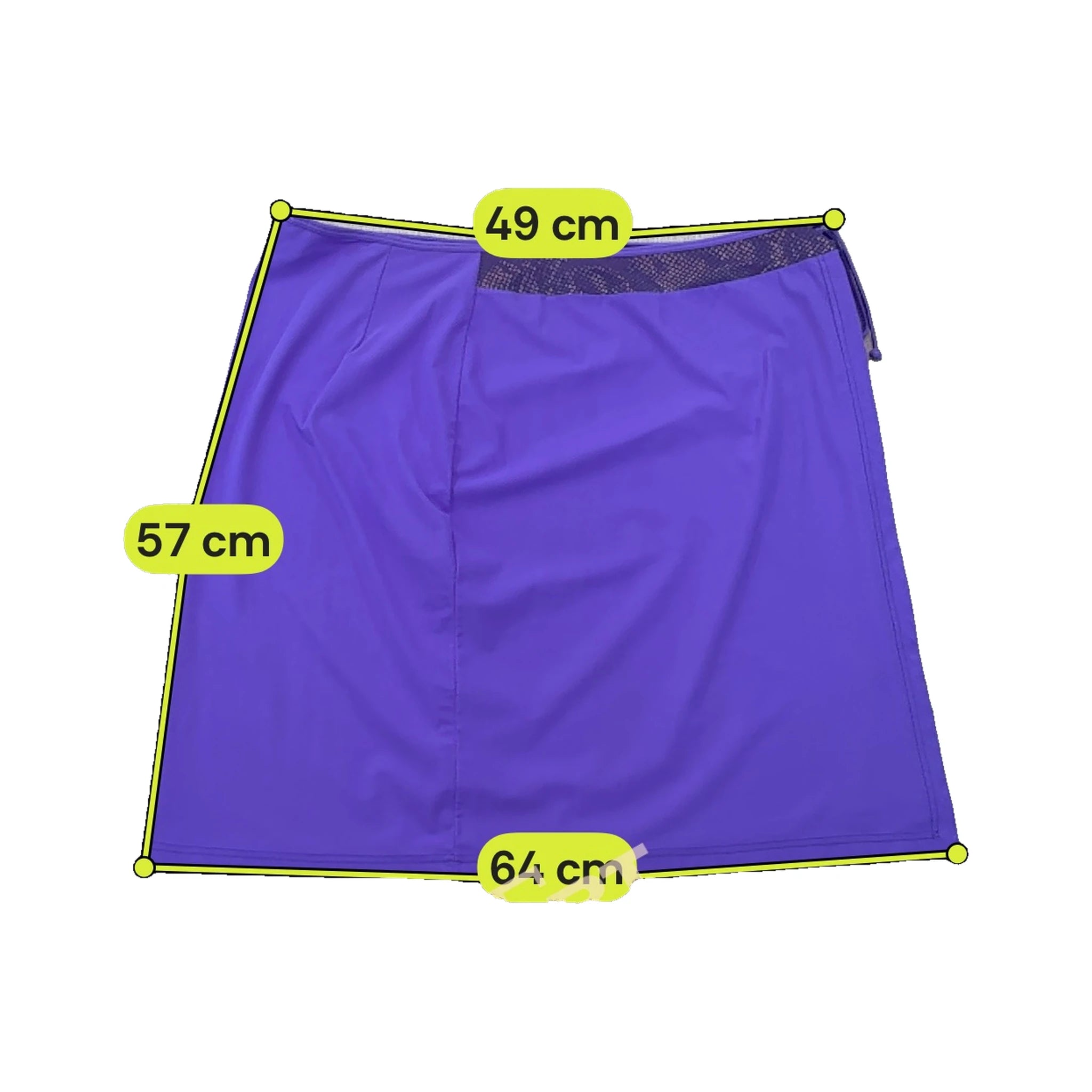 Impronte Purple Mesh Waist Wrap Skirt