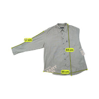 Camisa S.Oliver vintage em algodão com riscas Geométricas