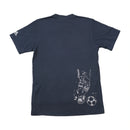 adidas Vintage Navy Cotton Soccer Graphic T-Shirt