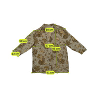 Leopard Print Beige Button-Up Shirt Dress