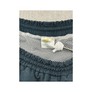 Retro Curved Contrast Piping Athletic Track Shorts
