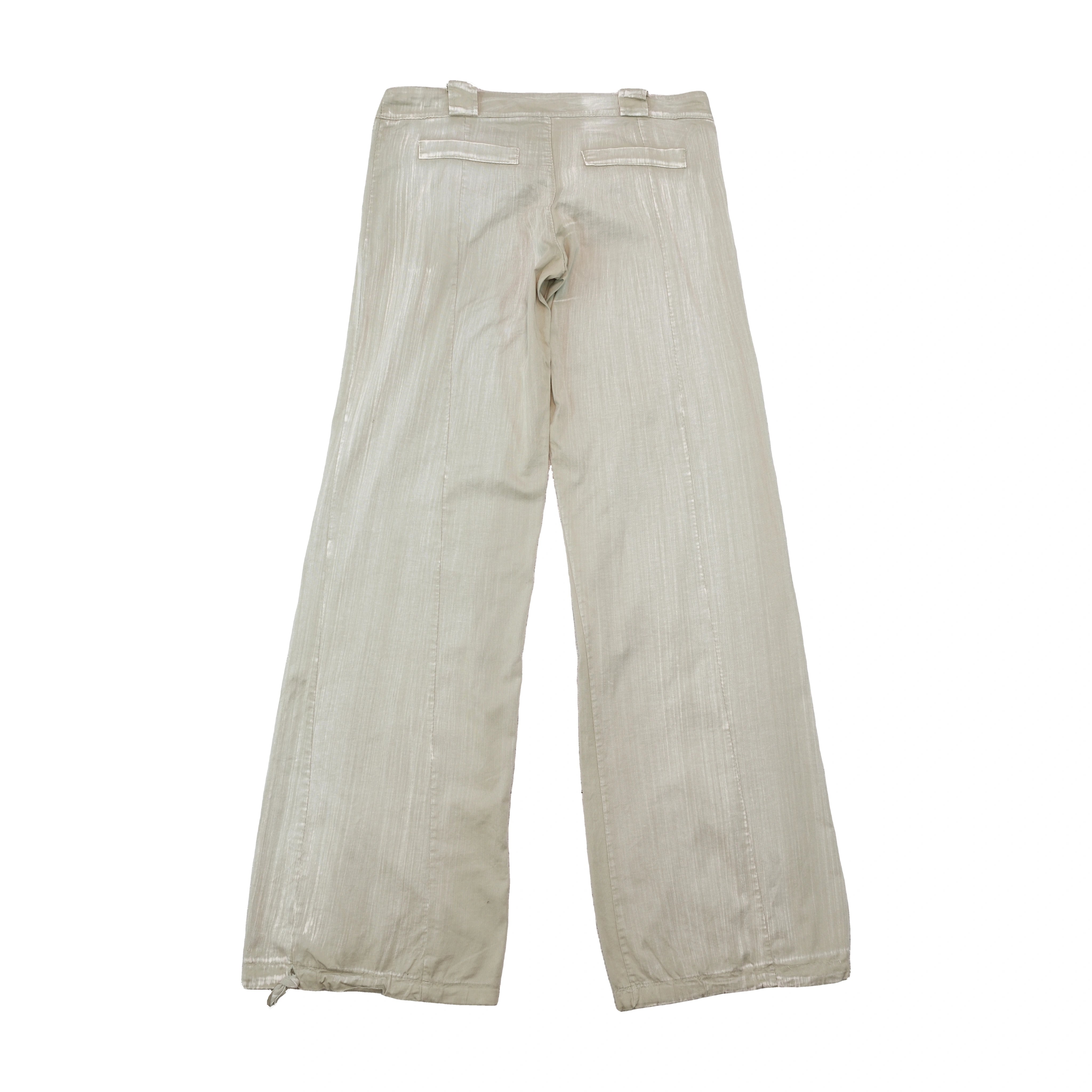 Vintage Shimmer Wide Leg Cargo Pants