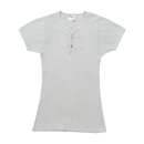 Stefanel Ribbed Henley Short Sleeve Shirt