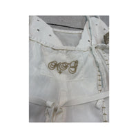 Vestido Midi Francois Girbaud branco Bordado com alças