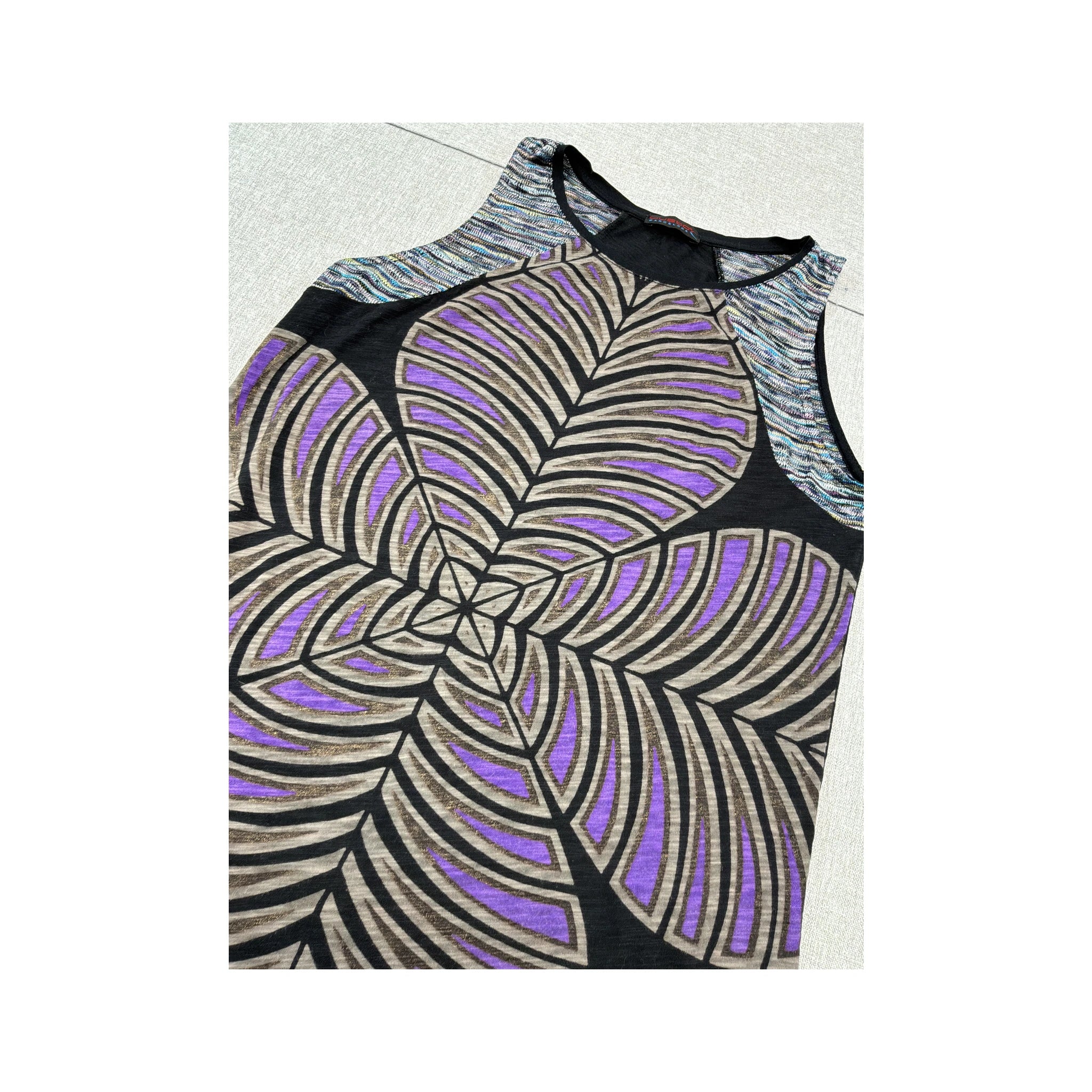 Custo Barcelona Geometric Print Tank Top