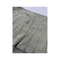 Penny Rose Pleated Plaid Mini Skort
