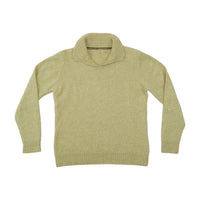 Vintage Olive Brown Turtleneck Knit Sweater