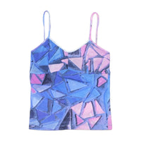 Terzoatto Italia Abstract Geometric Print Tank Top