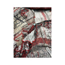 Sandro Ferrone Abstract Print Silk Ruffle Blouse