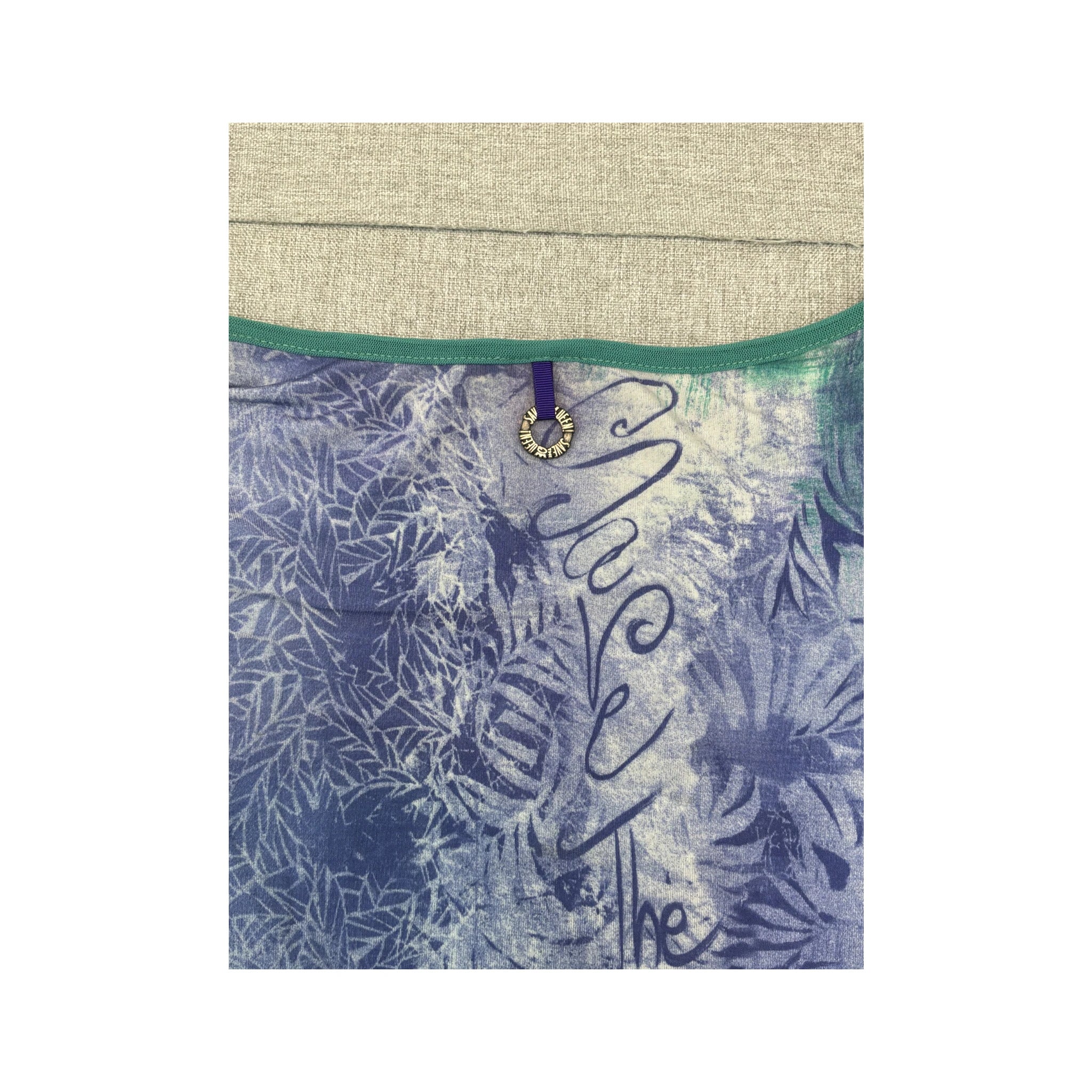 Save The Queen! Floral Abstract Print Dress