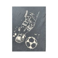 adidas Vintage Navy Cotton Soccer Graphic T-Shirt