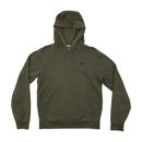 Nike Olive Green Cotton Blend Pullover Fleece Hoodie