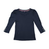 Tommy Hilfiger Puff Shoulder Scoop Neck Shirt