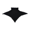 Oviesse Black Faux Fur Collar Poncho Capelet