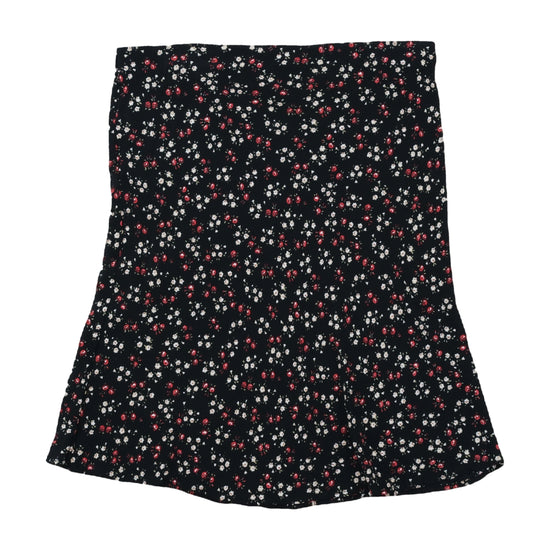 Miss Lobo Floral Mini Skirt Black M