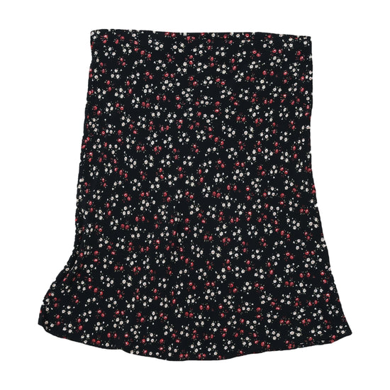 Miss Lobo Floral Mini Skirt Black M