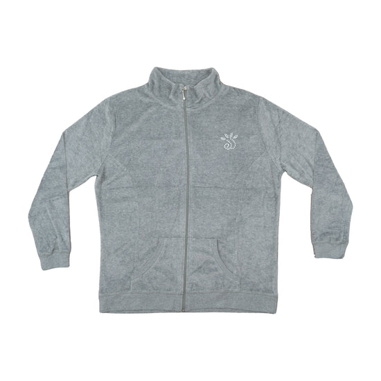 Esmara Track Jacket Rhinestone Detail Heather Grey XL