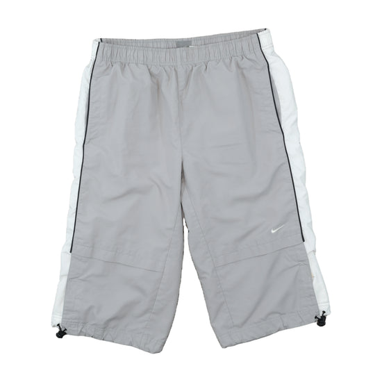 Nike Sport Shorts Gray White Side Panel L