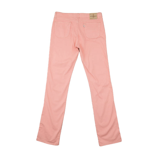 Jeckerson Pinstripe Trousers Pink White L