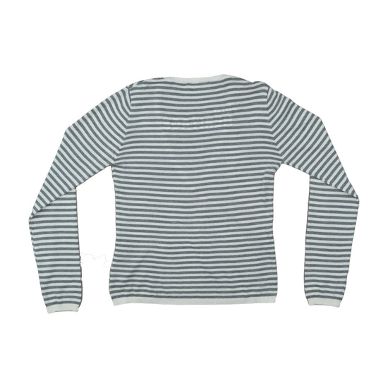 La Martina Polo Heritage Striped Sweater Gray L