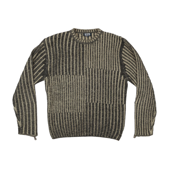 Total Look by Moniti Striped Knit Sweater Brown XL