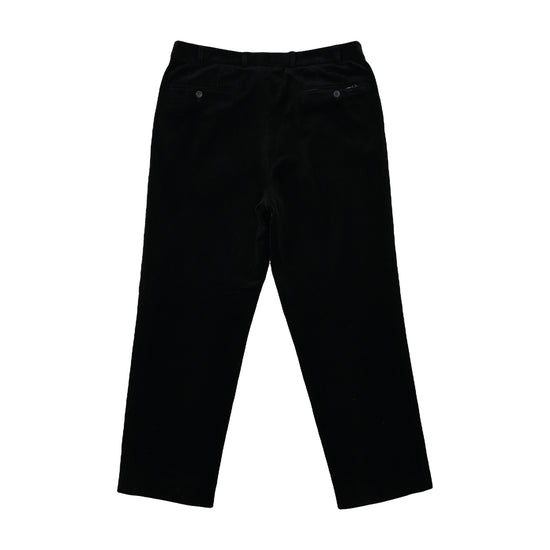 Walbusch Corduroy Trousers Straight Fit Black XL