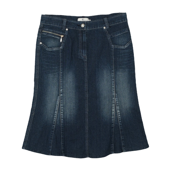 Carla Ferroni by Lady Jane Denim Midi Skirt Dark Indigo L