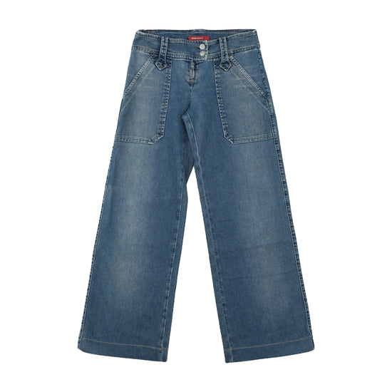 Miss Sixty Wide-Leg High-Rise Jeans Medium Wash Blue M