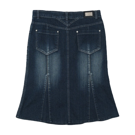 Carla Ferroni by Lady Jane Denim Midi Skirt Dark Indigo L
